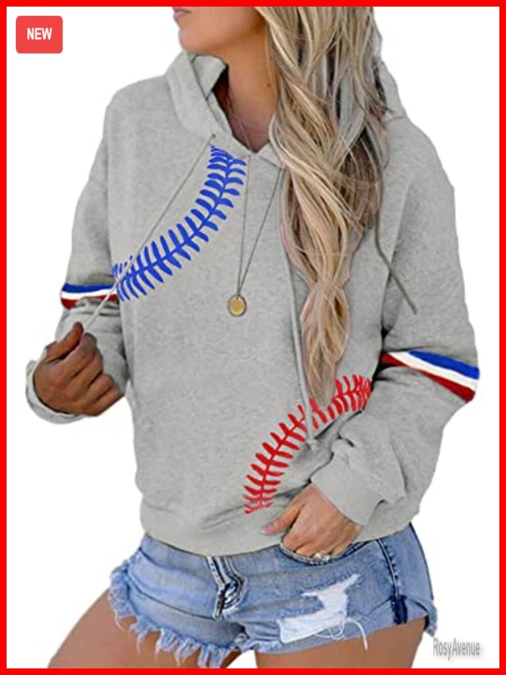 Women's Baseball Hoodie Sweatshirt Cotton Blend Half Zip Loose Fit Casual